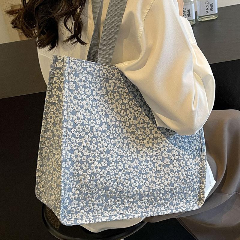 Большая вместительная холщовая сумка, женская модная сумка-тоут, женская универсальная сумка через плечо в иностранном стиле