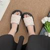 Fashion Versatile Flat-bottomed Thick-soled Slippers 2025 New Stepping On Shit Soft-soled Sandals Women's One-word Drag Women's Summer Outer Wear