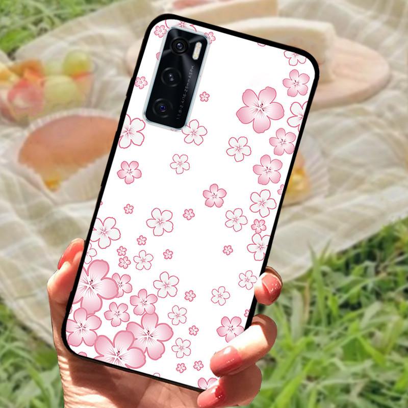 Для Vivo V20 SE Чехол-бампер V2022 V2023 Силиконовый Мягкий Мраморный Черный Бампер Funda Coque для Vivo V20 2021 V 20 V20SE V2025 V2024