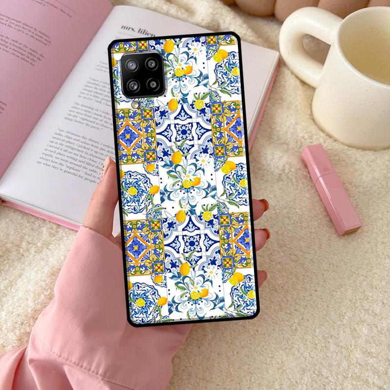 Средиземноморский Лимон Для Samsung Galaxy A54 A34 A14 A52 A32 A12 A13 A33 A53 A15 A16 A26 A36 A56 A06 A35 A55 Чехол