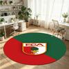 FC Augsburg FC Printed Round Crystal Velvet Rug Soft Non Slip Floor Carpet For Bedroom Holiday Gift