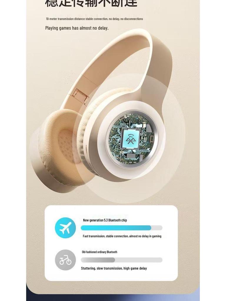 Беспроводная игровая гарнитура M3 Bluetooth с накладными амбушюрами и мощными басами