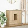 VidaXL Buffet with Drawers and Doors Sonoma Oak 70.5x34x74.5 Cm, Storage Furniture, Buffet Cabinet, Entrance Furniture, 861843