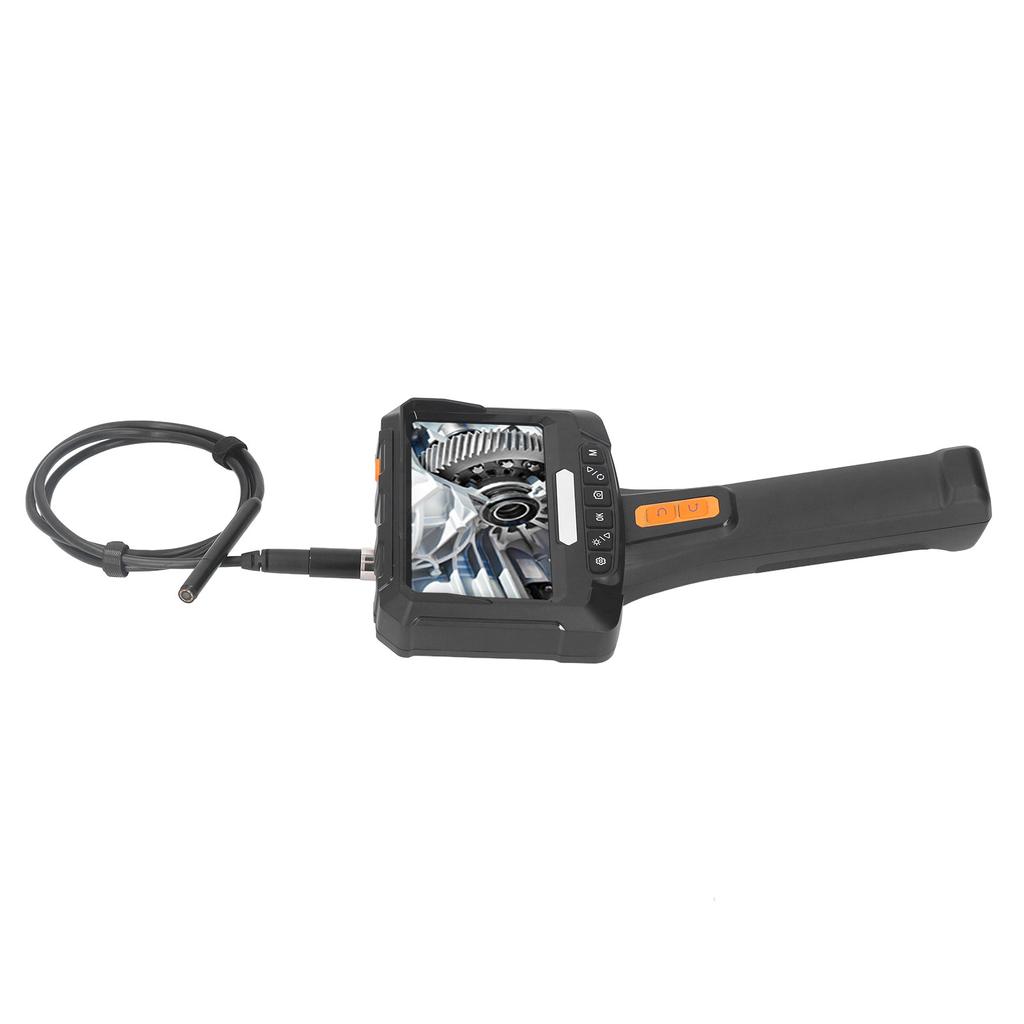 Шарнирный бороскоп, 2 МП HD, портативный, вращающийся на 360 градусов, 2 объектива, 5-дюймовый экран Industrial Inspecti