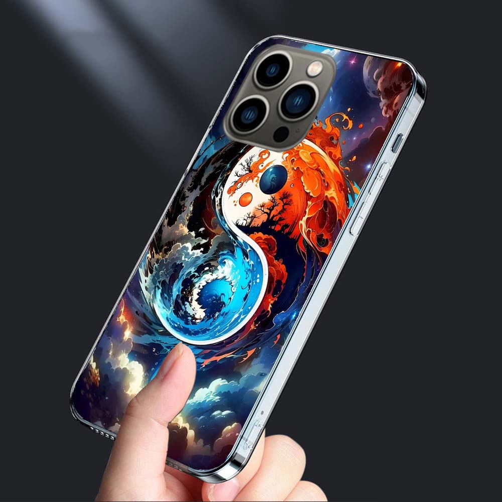 Баланс Стихий Вечный Инь-Ян Чехол для Телефона Для Iphone 16E 15 Pro 14 Plus 17E 16 17 Pro Max Air 11 12 13 Mini Чехол