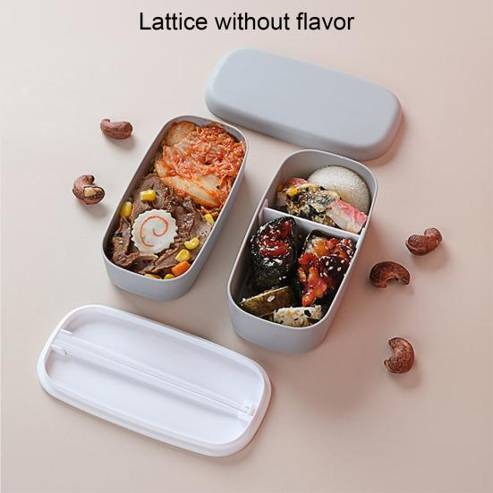 1 Set Bento Box Heat Resistant Leakproof Plastic Sushi Dessert Food Storage Box
