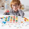 Teaser Brain Wooden Matching Puzzle Kids Learning Cognitive Educational Skill