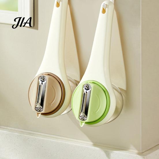 Vegetable Peeler with Storage Box, Shark Serrated Stainless Steel Swivel Safe Peeling Tool for Kitchen Blade Peeler, Efficient Easy Cleaning