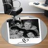 1 шт. Коврик для пола Круглый Ковер Музыкальная группа One Direction Офис Под Офисные стулья Спальня Гостиная Домашний декор a1016276