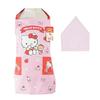 Nomune Toraichi Store Hello Kitty 110cm Apron, Kindergarten, Nursery, Kids, Toddlers, Play House, Helper, Checkered Pink Triangle Scarf