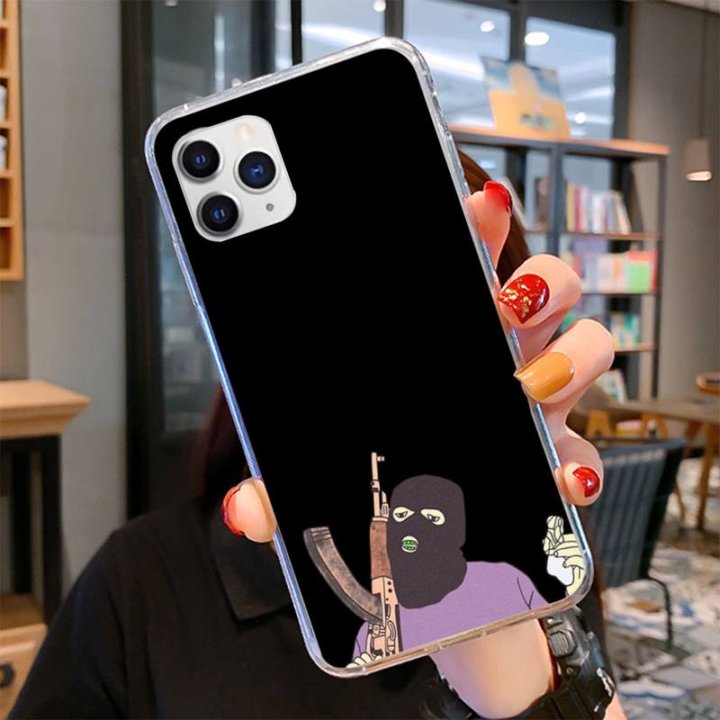 Чехол для телефона AK47 с пистолетом и пулями для iPhone 11 12 13 Mini Pro Max 8 7 6 6S Plus X 5 SE 2020 XR XS