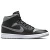Женские кроссовки Air Jordan 1 Mid Shadow серо-черные Particle-Grey BQ6472-007