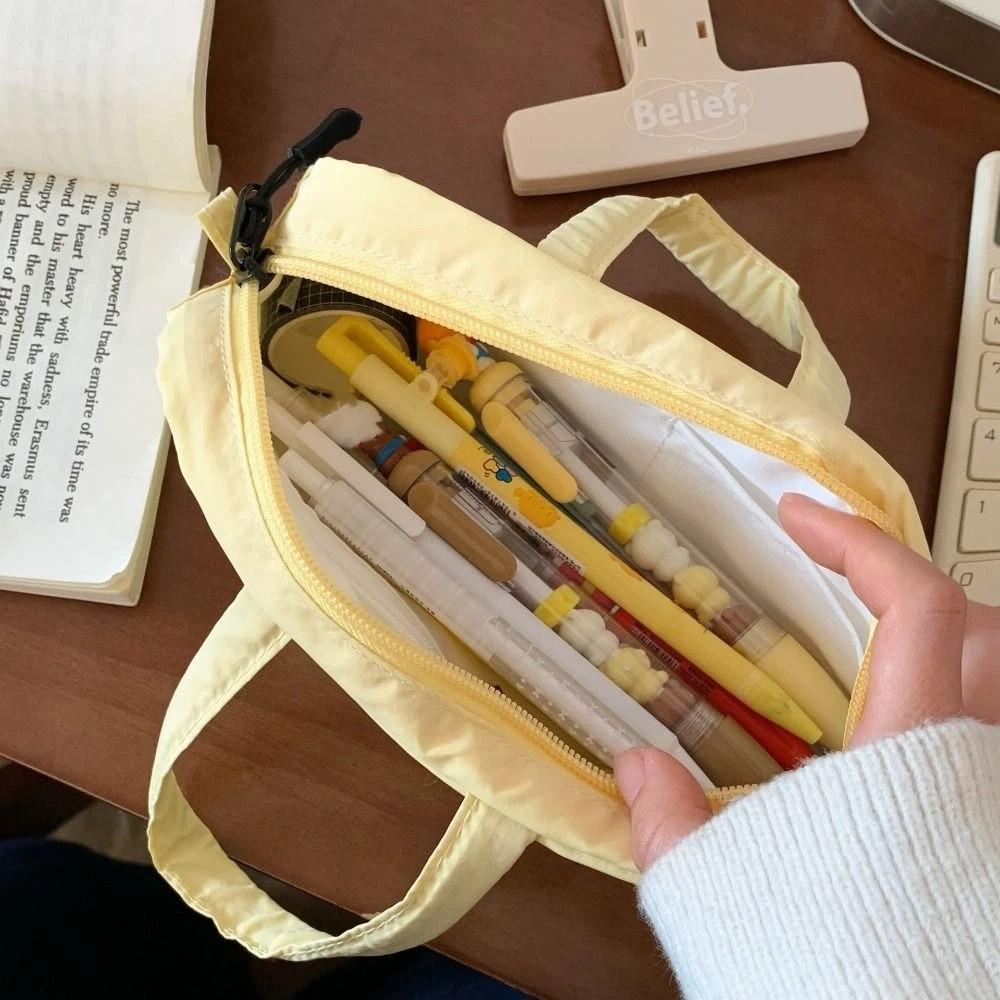 Desktop Storage Cartoon Pencil Case Print Cloth Stationery Bag Stationery Holder