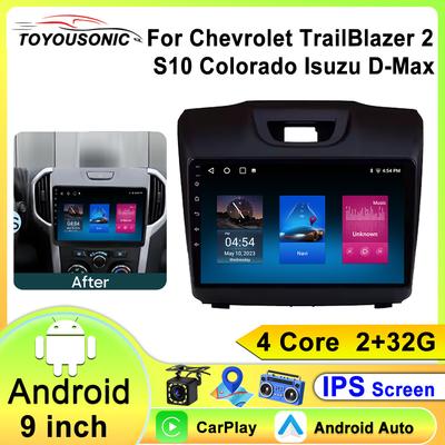 2 din стереосистема для Isuzu Dmax Chevrolet Trailblazer S10 беспроводной Carplay Android авто радио мультимедиа видео плеер