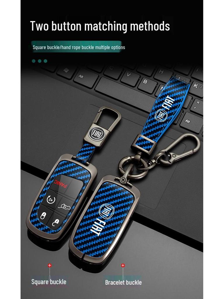 Чехол для ключа Fiat Viaggio & Feiyue - Металлическая защитная накладка