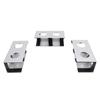 Under Desk Laptop Mount Aluminum Alloy Metal Under Desk Shelf Device Holder with Anti Scratch