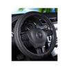 Защелкивающийся чехол на руль, сетчатый плетеный авто, новая модель чехла на руль, черный 37-38 см