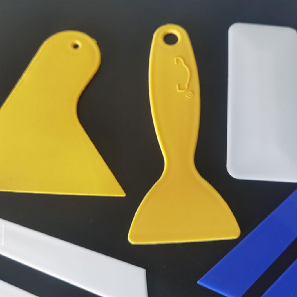 Набор пластиковых скребков Набор шпателей 20 мм/30 мм/40 мм Чистящий скребок с длинной ручкой для нанесения шпатлевки