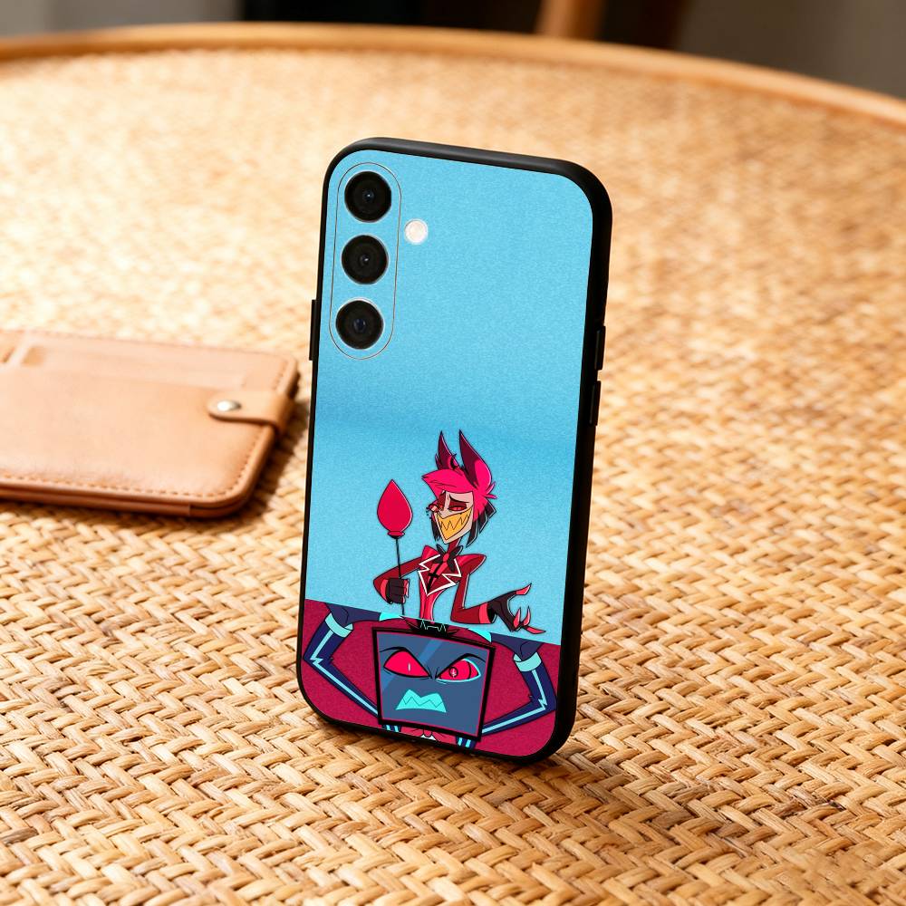 Epc H-Hazbin H-Отель F-Мода Чехол для телефона для Samsung A73,A21s,A22,A31,A32,A52,A53,A71,A80,Мягкий черный корпус