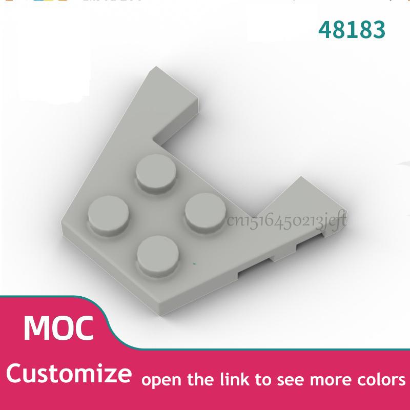 50 шт. Совместимые детали MOC Кирпичики 90194 48183 Пластина-клин 3 x 4 Деталь строительного блока DIY Сборка Детская головоломка Мозговая игрушка Подарок