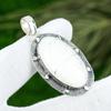 День матери Сделка Овальный Сколоцит Драгоценный камень Ручная работа Жена Подвеска Ювелирные изделия 925 Серебро