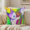 Music Band Ffemtanyl Cushion Cover Plush Decorative Pillow Case With Hidden Zipper Cutecore Room Decor For Home