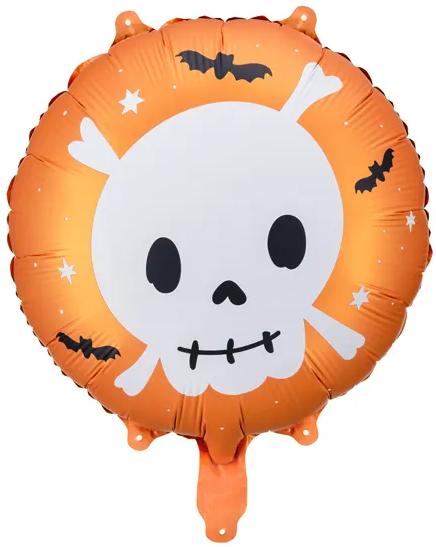 Skull Foil Balloon Halloween Birthday 45cm
