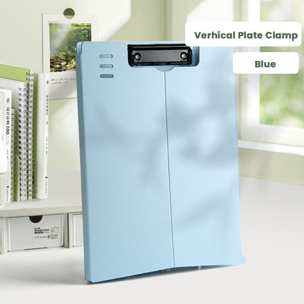Dual-use Verhical Plate Clamp Multifunction Writing Pad Test Paper Storage Organizer Stationery