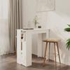 Bar Table - vidaXL - 102x50x103.5 Cm - Engineered Wood - 2 Seats - White