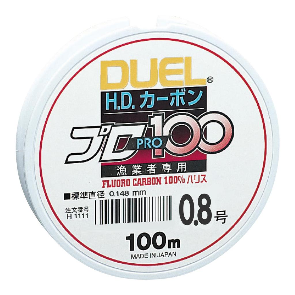 DUEL Fluorocarbon Line HD Carbon Pro 100S Clear H1111 0.8 0.8
