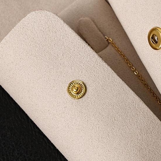 Мешочек для хранения ювелирных изделий на кнопке, из микрофибры, устойчивый к царапинам, дорожный органайзер для ювелирных изделий для ожерелий, серег-пуссетов, колец