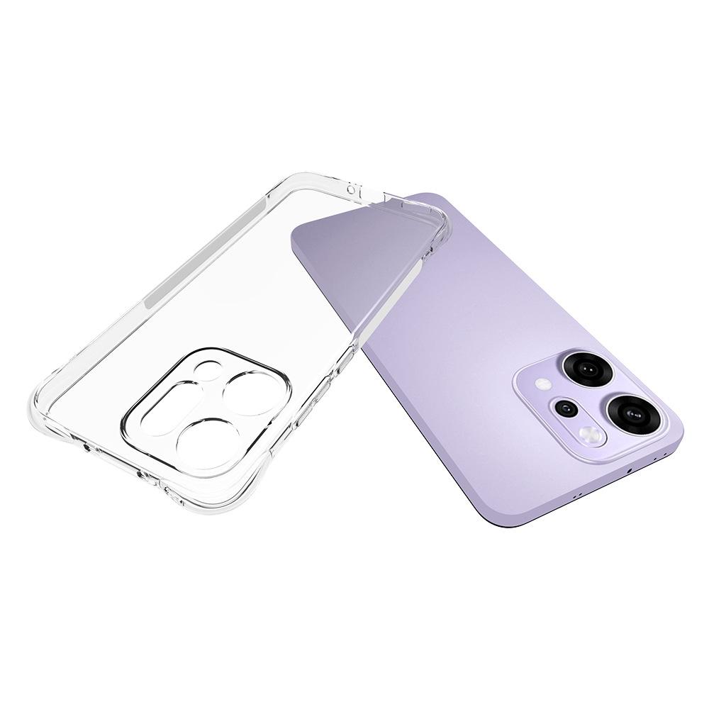 For Oppo Reno14 Pro 5G (Global) Case WANLONFENG WL Series 2.0mm TPU Phone Cover with Tempered Glass Film