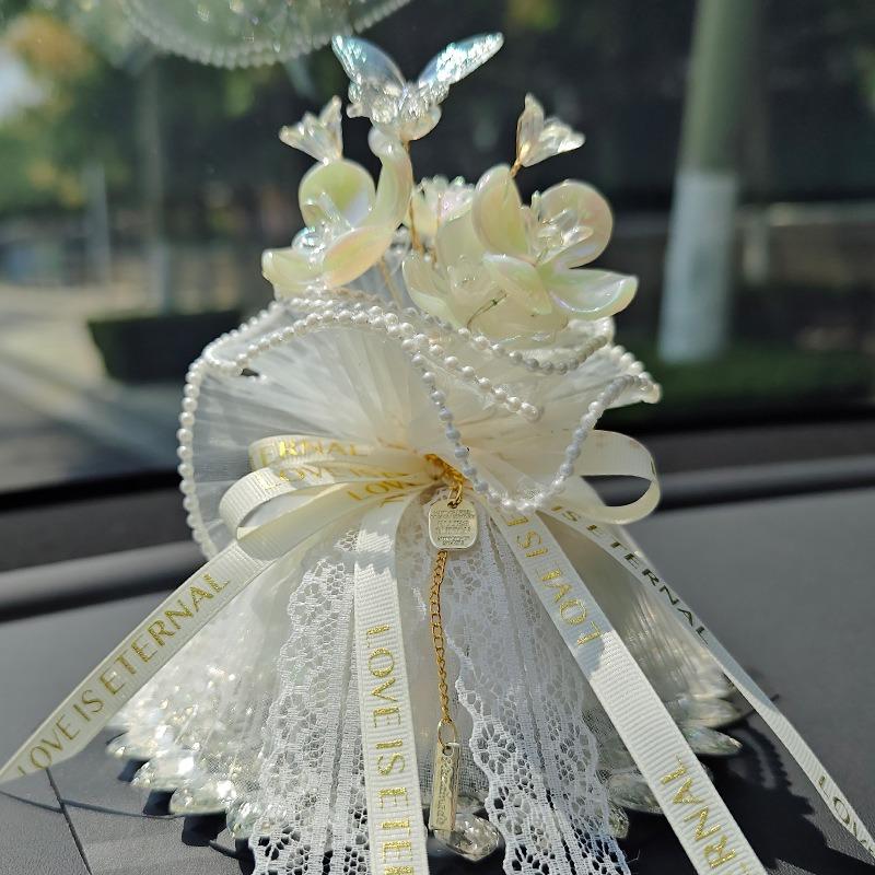 Creative Exquisite Flower Car Aromatherapy Bamboo Charcoal Deodorant Ornament For Center Console