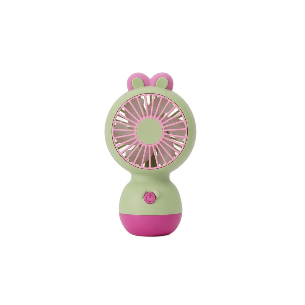 Portable Rechargeable Desktop Fan with Cute Rabbit Design USB Powered Small Personal Fan for Office Home Travel Use