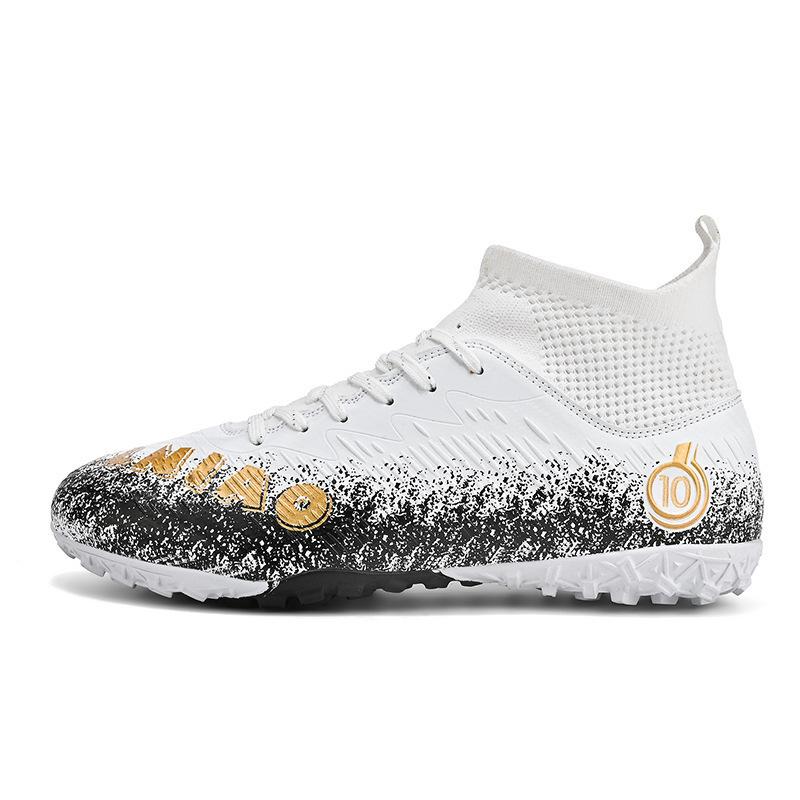 Messi High-top Football Shoes Broken Nails Grass Game Long Nails Boys and Girls Youth Student Training Shoes