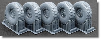 Набор из 5 пластиковых моделей колес HMMWV MT Scale-X 1/35 Набор, тип с 12 болтами SCXWM35004, (для моделей ICM/Academy), Запчасти, (Военная техника)
