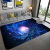 3D ковер с голубым звездным небом для спальни, мягкий фланелевой прикроватный коврик, космический ковер, нескользящий коврик для спальни, коврик для прихожей, моющийся коврик