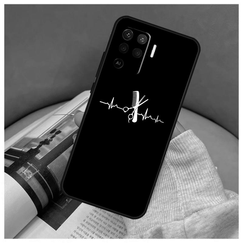 Hair Stylist Hairdresser Case For Oppo A16 A76 A96 A60 A98 A58 A78 A18 A38 A80 A40 A77 A57 A17 A74 A54 A94 A15 A5 Pro