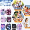 Lunch Bag Outdoor Picnic Lunch Box Retro Graphic Design Tote Food Bags Oxford Portable Insulated Cooler Bag