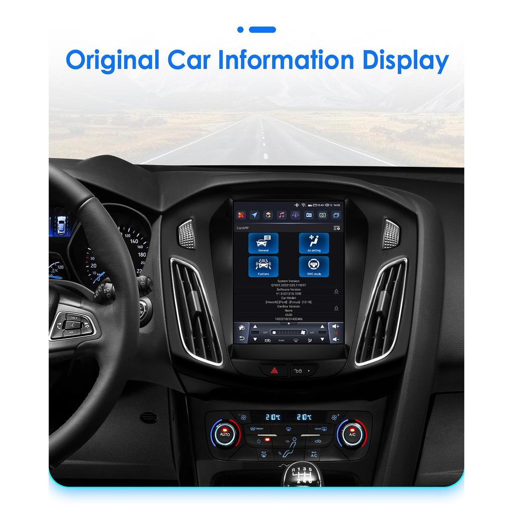OSSURET Carplay 4G-LTE 7862 DSP 9,7-дюймовый 2 Din Android автомобильный радиоприемник GPS для Ford Focus 3 Mk 3 2011 - 2019 интеллектуальный мультимедийный видеоплеер RDS WIFI
