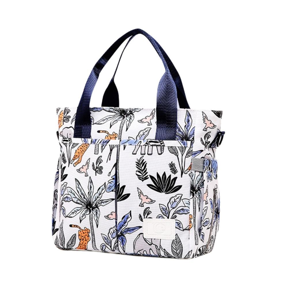 Модная сумка для мамы с принтом, большая вместимость, водонепроницаемая сумка для подгузников, легкая, с широким отверстием, сумка для детских подгузников для младенцев