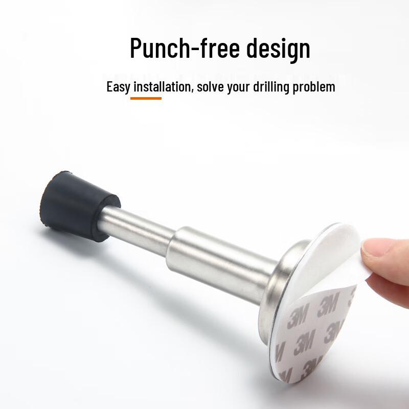 Honggong Punch-Free Hydraulic Stainless Steel Door Stopper