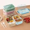 Leakproof Food Storage Container With Cutlery Picnic Box Portable Student Lunch Box Camping