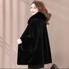 Thickened Fur Integrated Coat Autumn and Winter Imitation Mink Fur Jacket Medium and Long Imitation Mink Mother Outfit Women