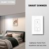 Hummptom Dimmer Switch with Remote Control, Dimmer Light Switch, Single Pole Smart Switch Light Switch Support 2.4G&5G Compatible with Alexa