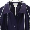 ISSEY MIYAKE made in Japan Stainless collar coat 3 Navy blue Women Used