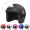 Мотоциклетный шлем для мужчин и женщин, электромобилей, скутеров, велосипедов, открытый шлем, защитная шапка с защитой от ультрафиолета, велосипедная кепка с очками