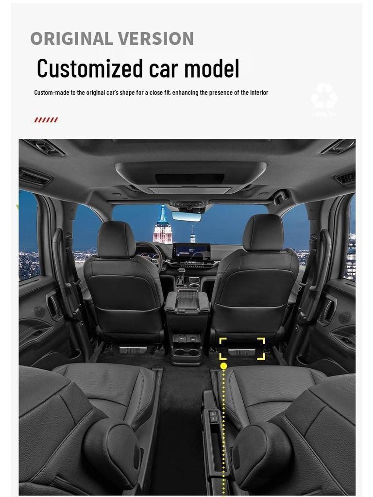 Toyota Sienna Under-Seat Air Outlet Grille Decorative Grid and Anti-Block Sticker