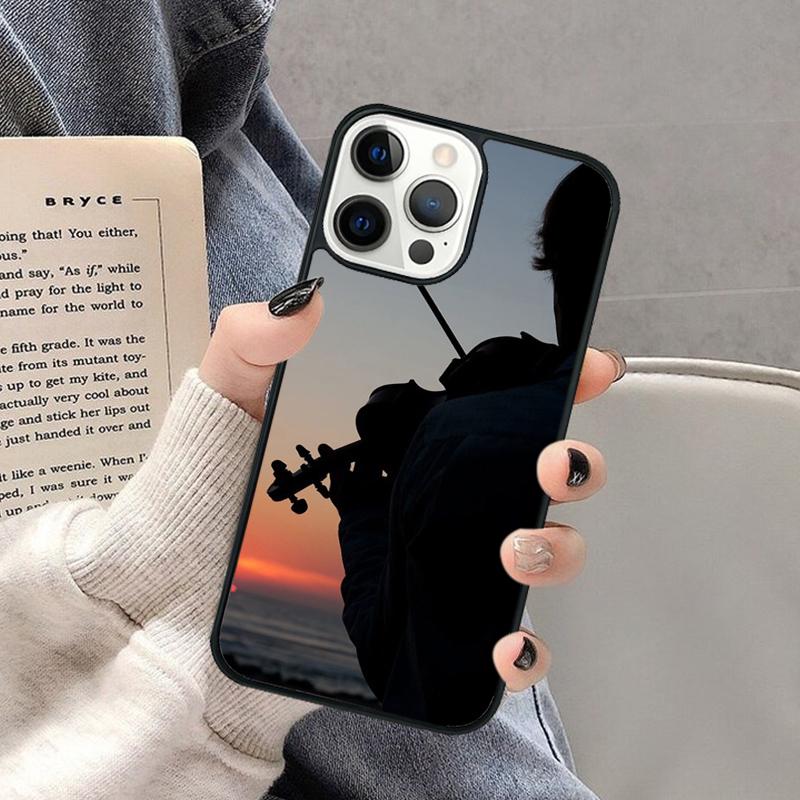 Черно-белый чехол для телефона со скрипкой и виолончелью для iPhone 17 Air 16 16e 15 Plus для Apple 13 11 12 14 Pro Max Cover coque