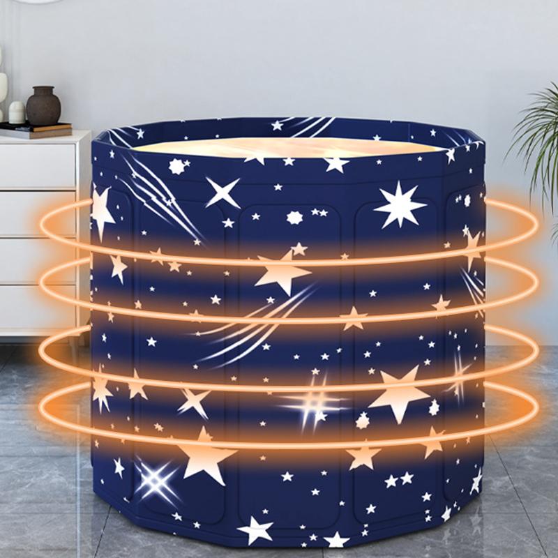 Складная ванна Портативная ванна для детей и взрослых Гидромассажная ванна Утолщенная Экологичная Долгосрочная Блокировка Температуры